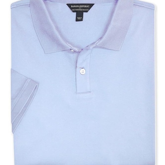 Banana Republic Blue Polo Shirt Classic Design - Picture 5 of 8
